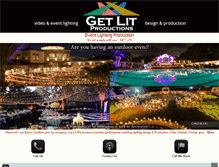 Tablet Screenshot of getlitproductions.com
